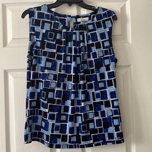 Calvin Klein multicolor sleeveless blouse